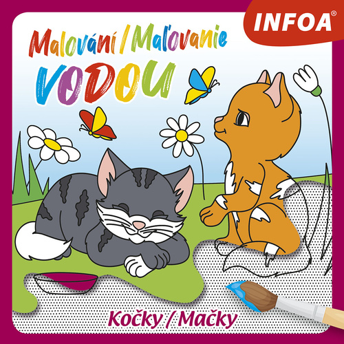 Malování/Maľovanie vodou Kočky/Mačky
