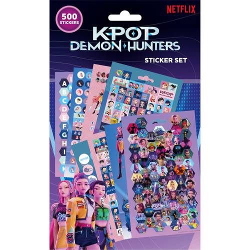 K-pop Demon hunters Set nálepek 500 ks