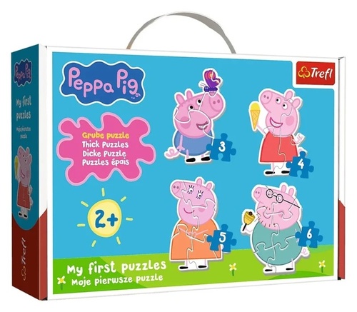 Baby puzzle Prasátko Peppa 4v1
